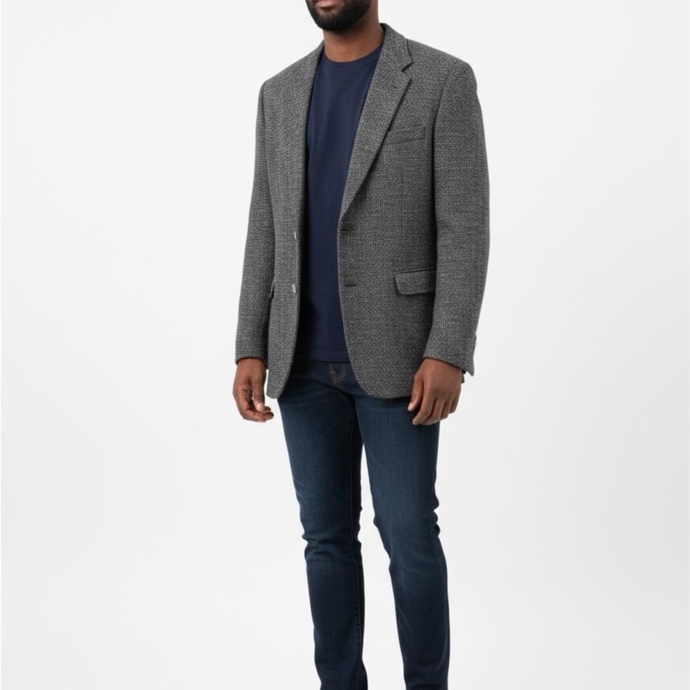 Classic Men's Charcoal Blazer